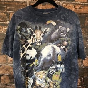 Tie Dyed Animal Hipster T-Shirt